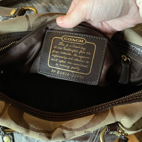 Vintage Coach Monogram Handbag - Picture 3 of 6